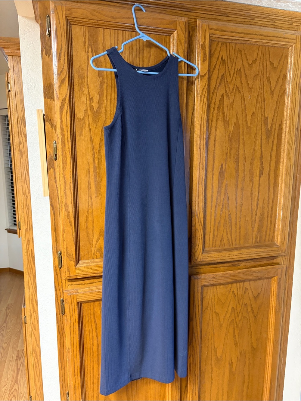 Athleta Navy Sleeveless Maxi Dress , small tall